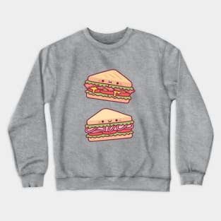 Cute Sandwiches Doodles Crewneck Sweatshirt